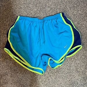 Nike Teal and Navy Dri-FIT Shorts